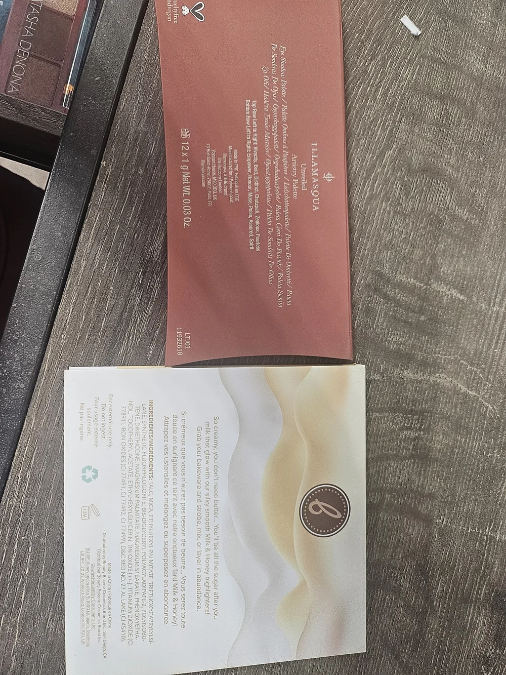 Eye Shadow Palette And Highlighter Palette